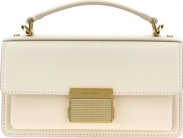 White Cowhide Handbag