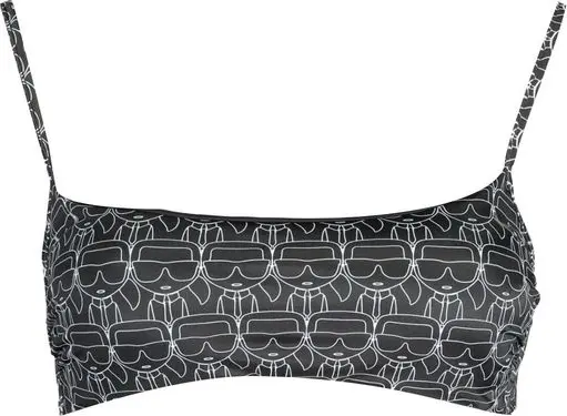 Black Polyester Women's Swimsuit