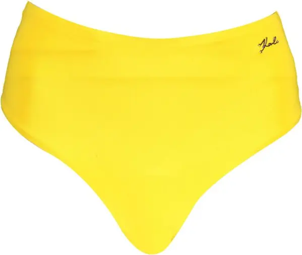 Yellow Polyamide Women's Swim Brief