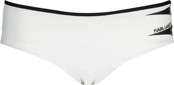 White Polyamide Women's Swim Brief