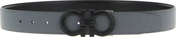 Gray Calfskin Regular Belt