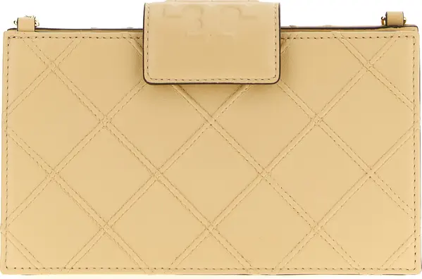 Beige Lamb Leather Cardholder