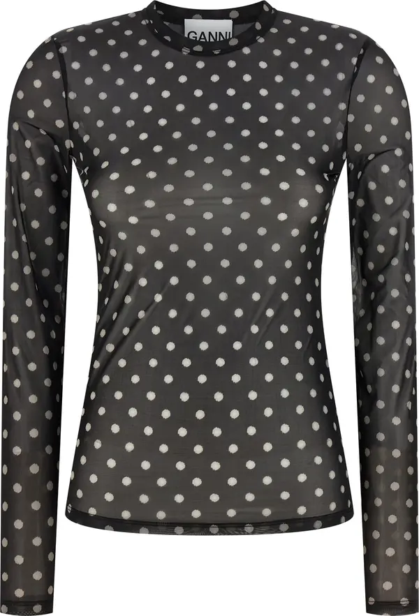 Black Polyester Sweatshirt