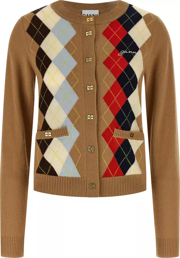 Beige Wool Cardigan