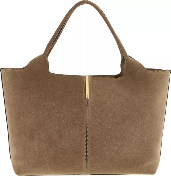Beige Calfskin Tote Bag