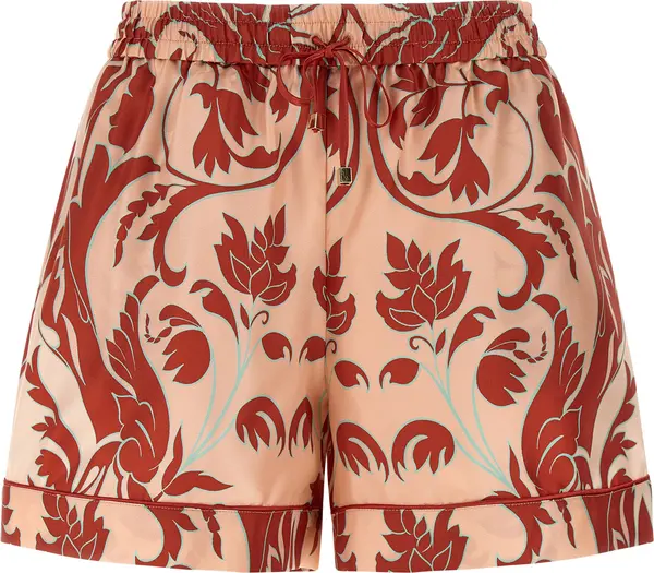 Multicolor Silk Bermuda Shorts