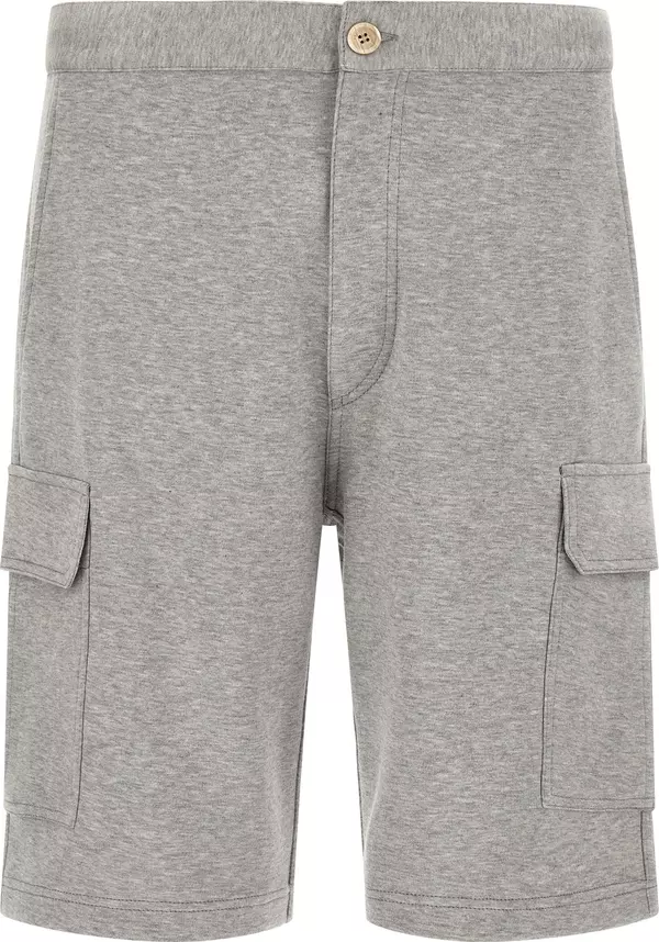 Gray Cotton Bermuda Shorts
