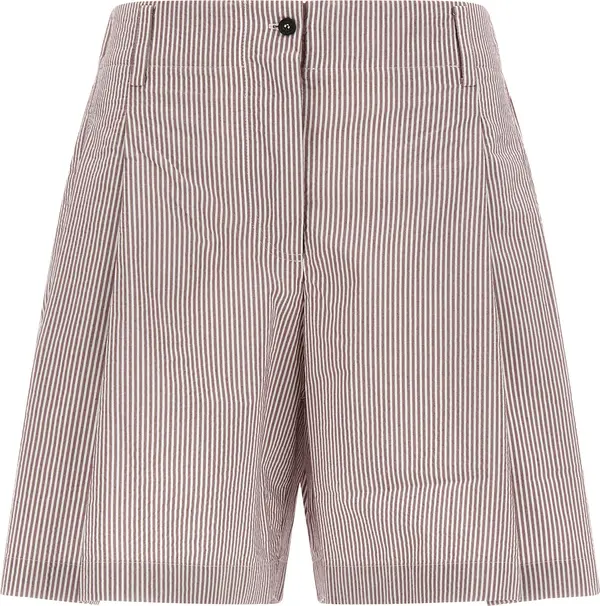 Multicolor Cotton Bermuda Shorts