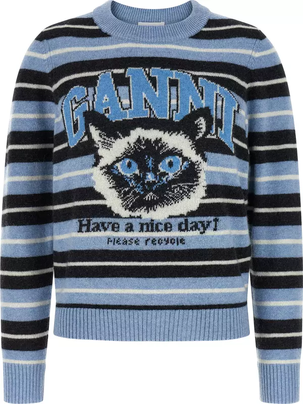 Blue Wool Cardigan