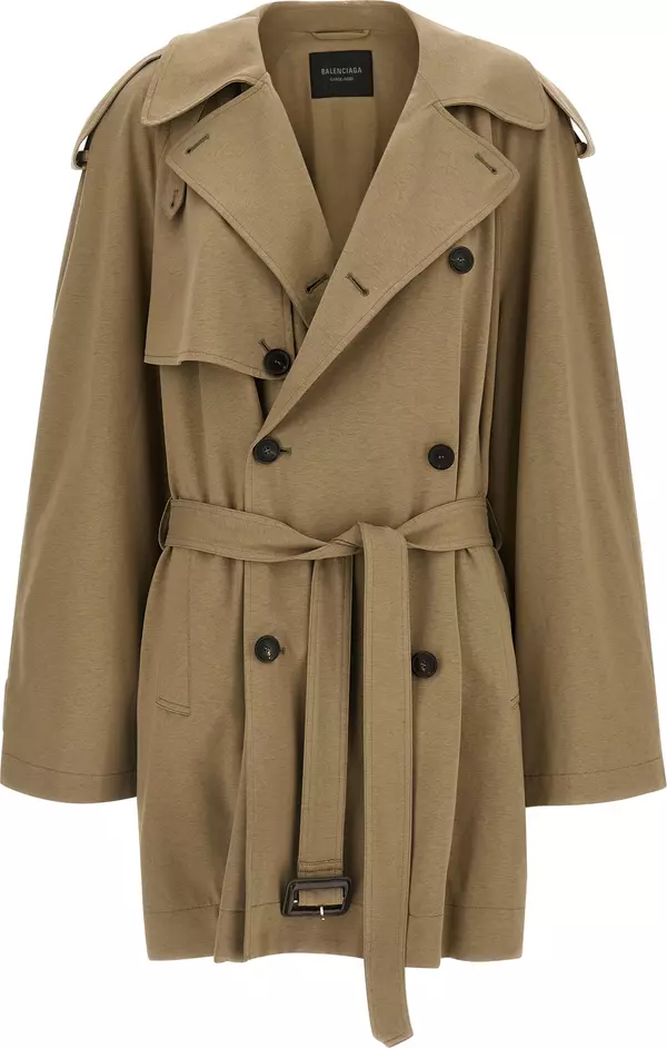 Beige Cotton Coat
