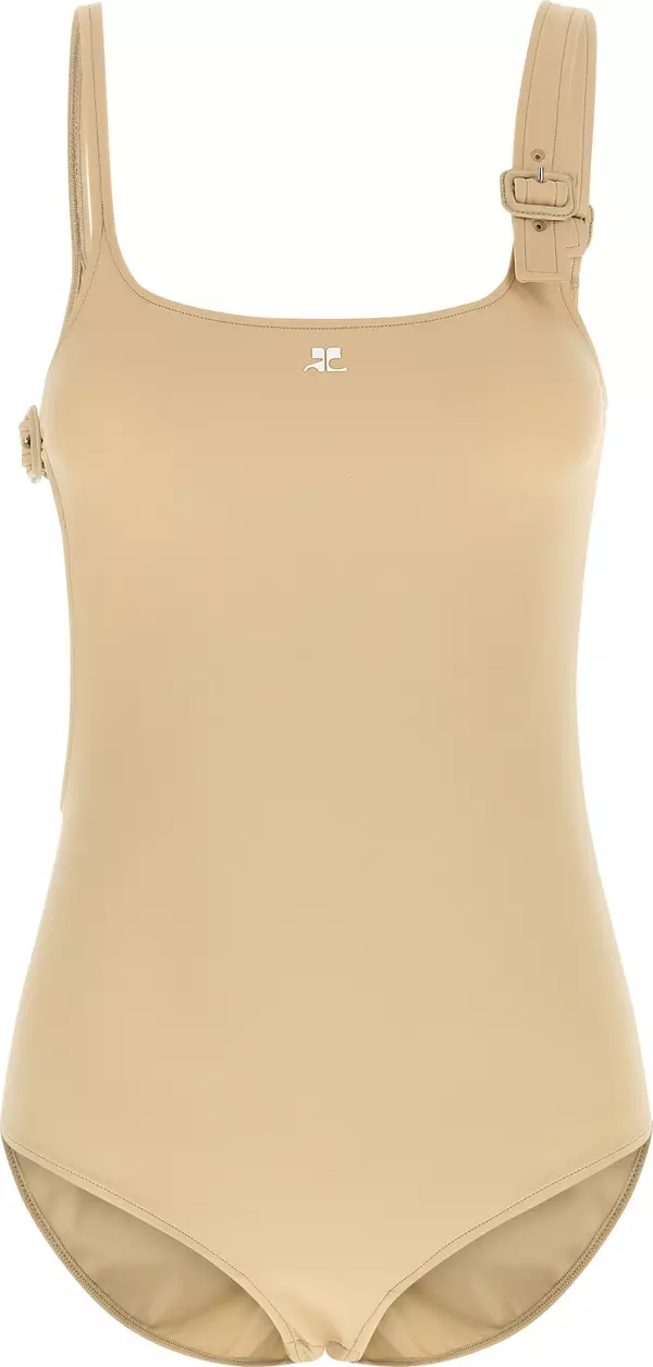 Beige Polyamide Bodysuit