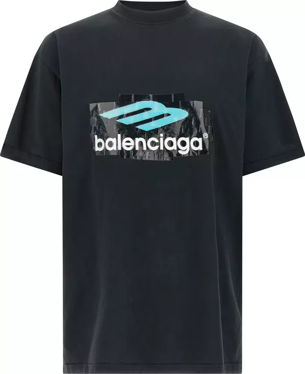 Black Cotton T-Shirt