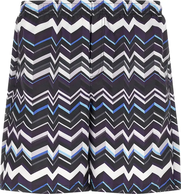 Multicolor Polyester Swim Shorts