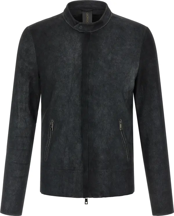 Black Lamb Leather Leather Jacket