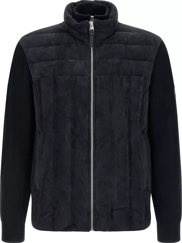 Blue Virgin Wool Full-Length Jacket