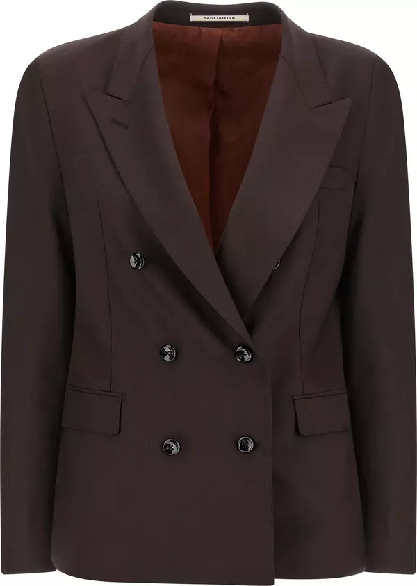 Brown Virgin Wool Blazer