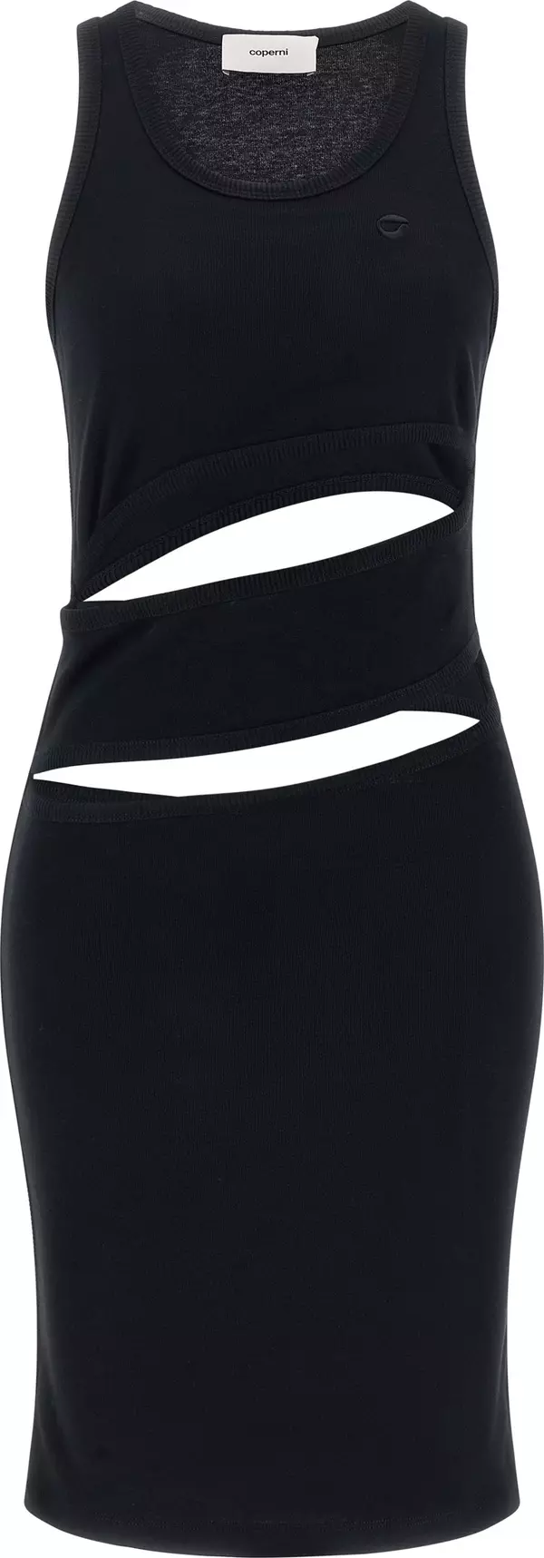 Black Organic Cotton Short Dress