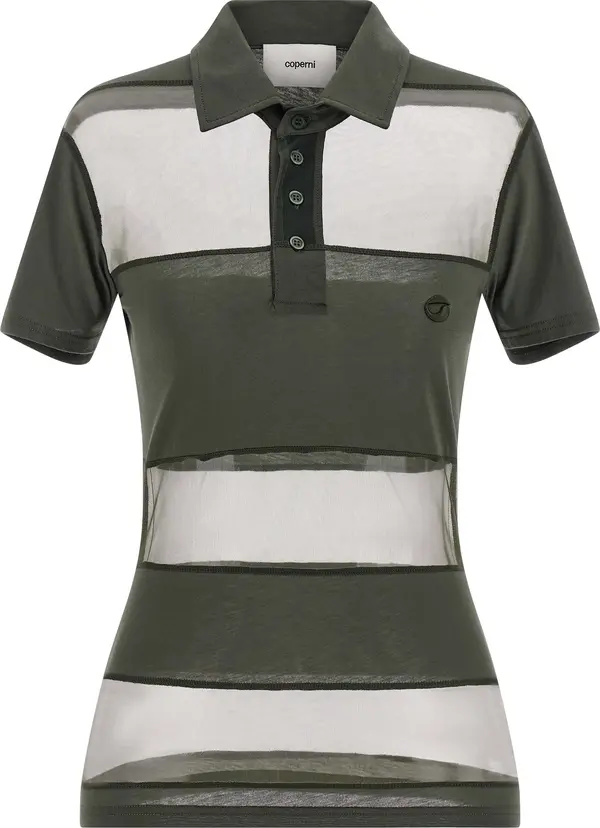 Bicolor Cotton Polo Shirt