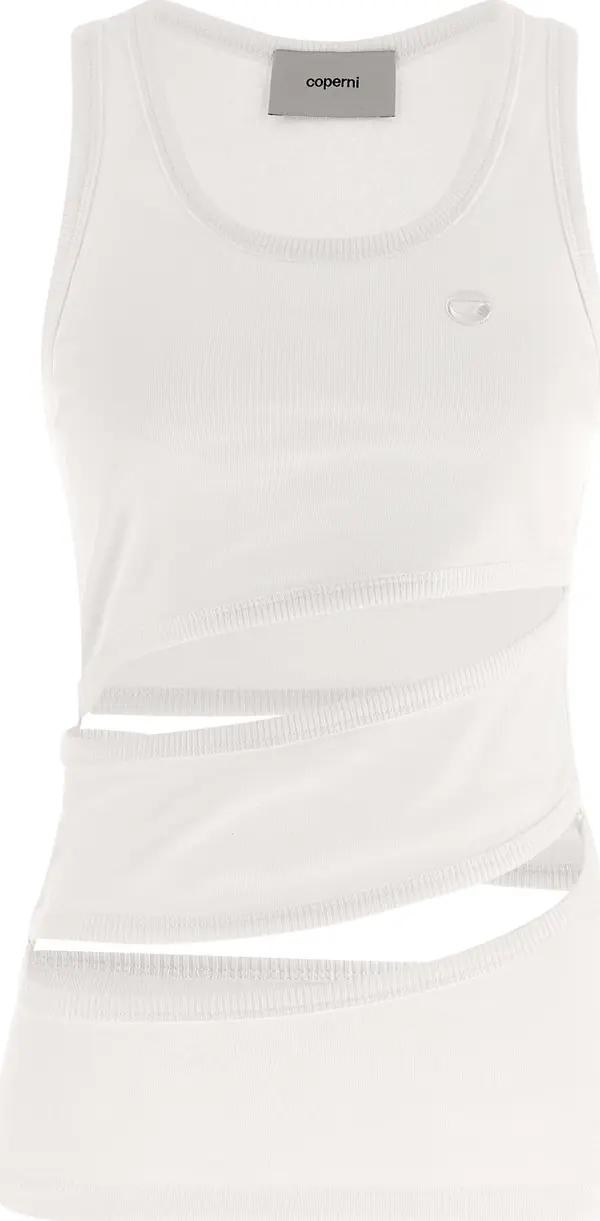 White Organic Cotton Tank Tops