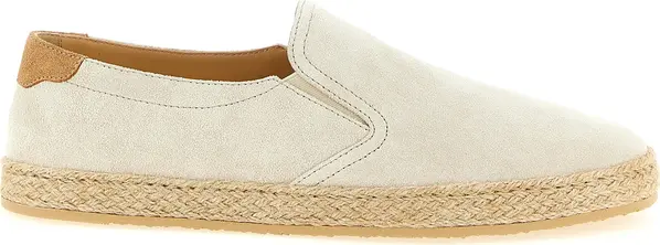 Gray Calfskin Espadrilles