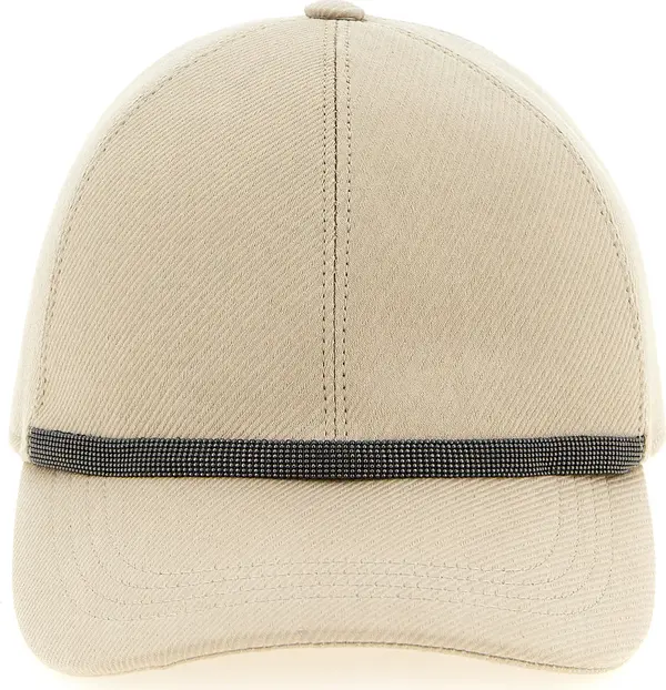 Beige Cotton Cap (Baseball Hat)