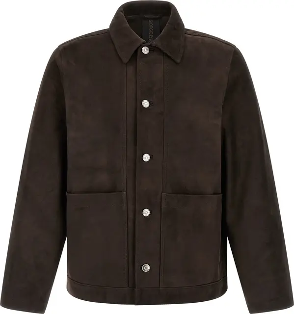 Brown Suede Leather Leather Jacket