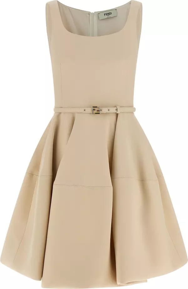 Multicolor Wool Short Dress