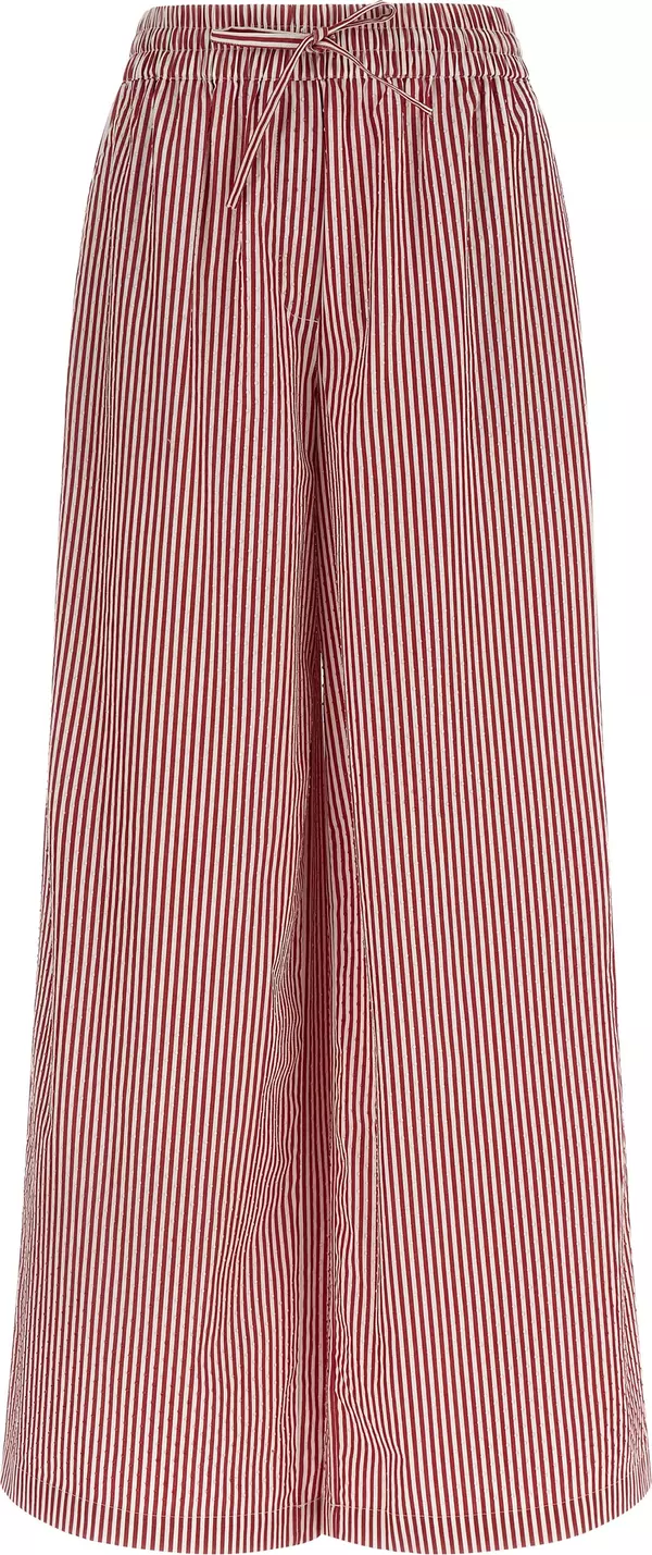 Multicolor Cotton Casual Pants