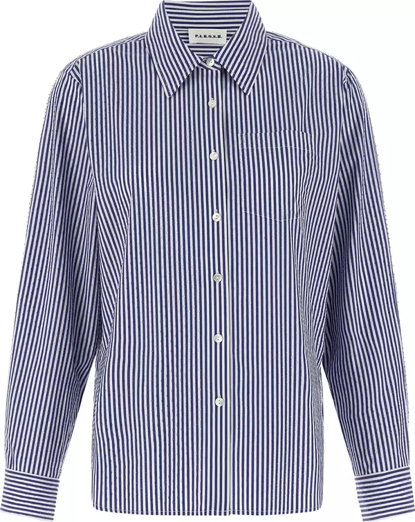 Blue Cotton Blouse