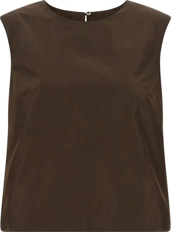 Brown Polyester Shirt