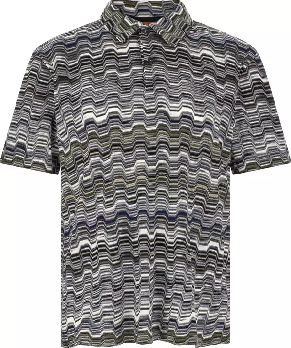 Bicolor Cotton Polo Shirt