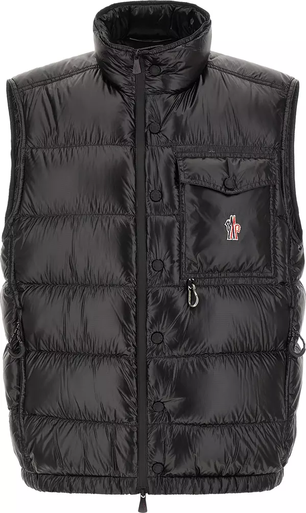 Black Polyester Shell Jacket