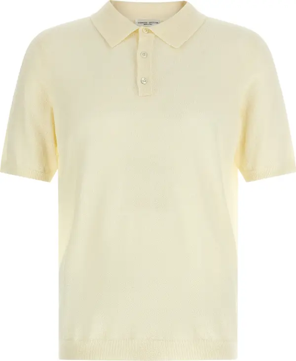 Beige Cotton Polo Shirt