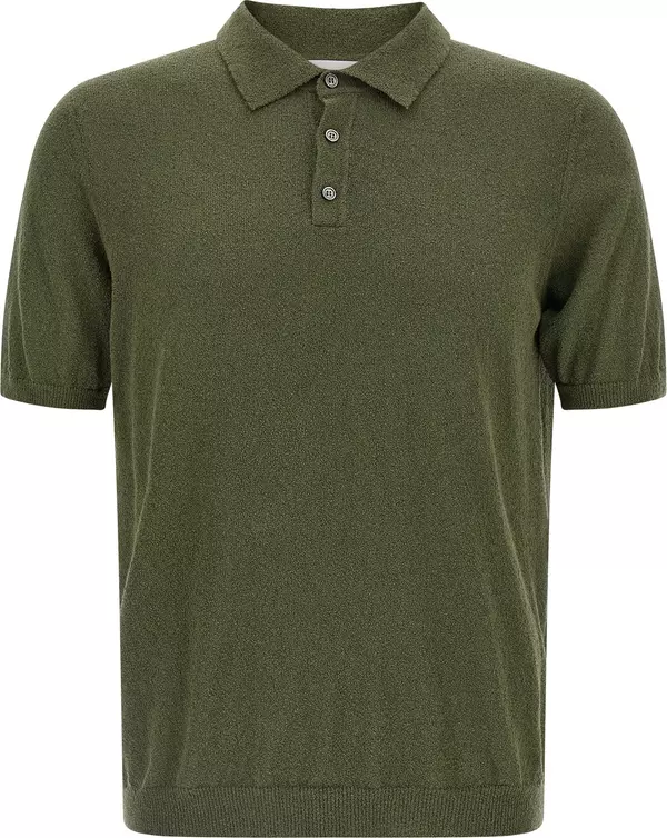 Bicolor Cotton Polo Shirt