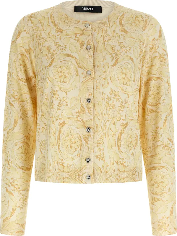 Bicolor Silk Cardigan
