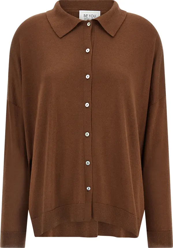 Brown Cashmere Cardigan