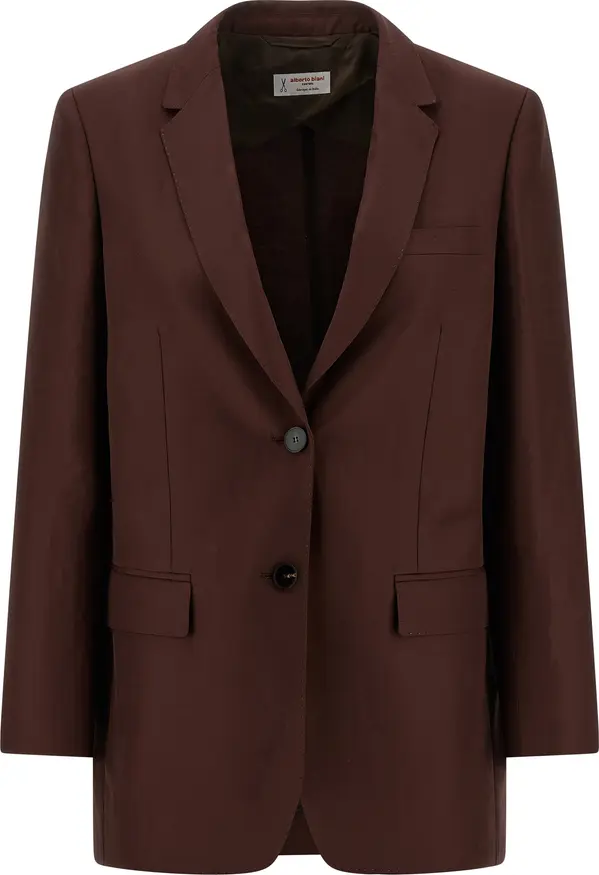 Brown Viscose Blazer