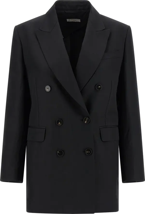 Black Viscose Blazer