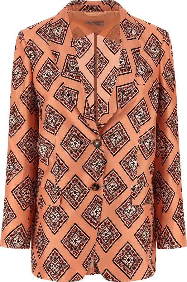 Multicolor Silk Blazer