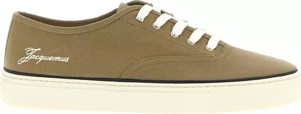 Bicolor Cotton Low Top Sneakers