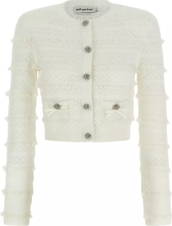 White Viscose Cardigan