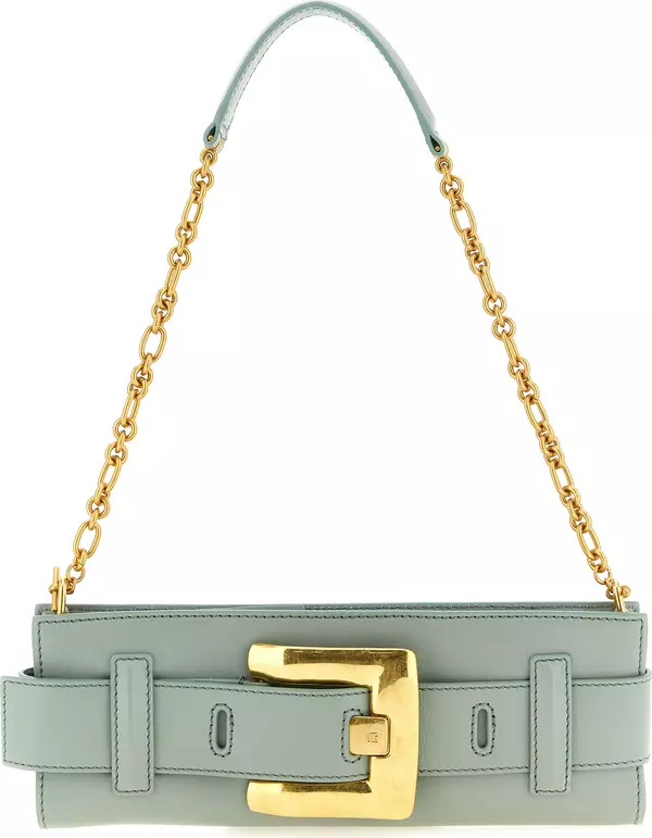 Bicolor Calfskin Clutch Bag