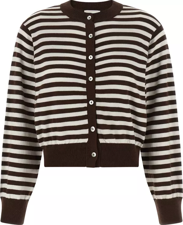 Brown Cotton Cardigan