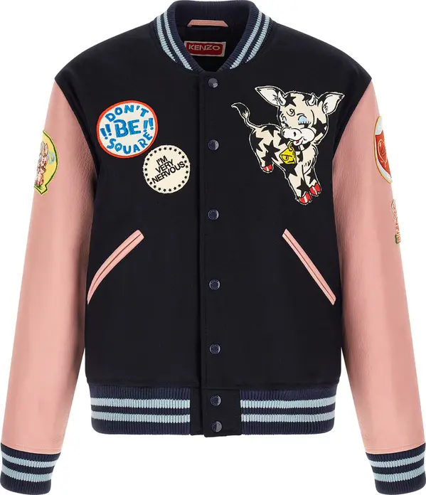 Multicolor Wool Bomber