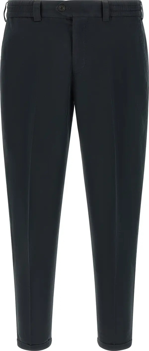 Black Linen Casual Pants