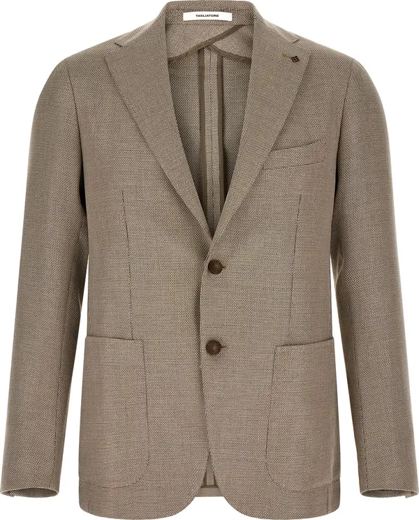 Brown Cotton Blazer