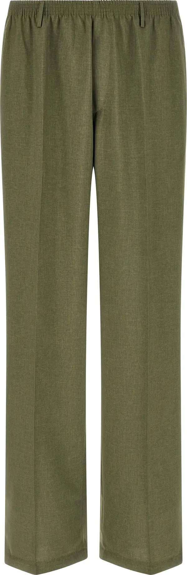 Bicolor Polyester Casual Pants