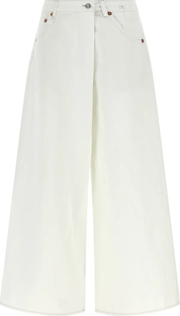 White Cotton Jeans Denim