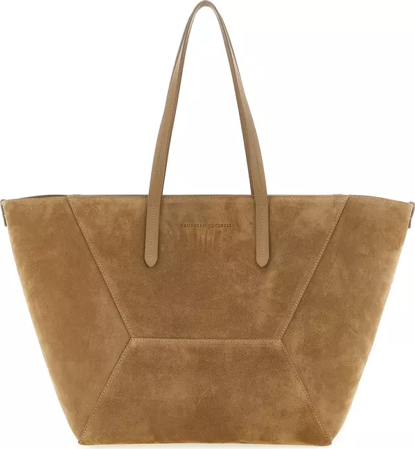 Brown Calfskin Shoulder Bag