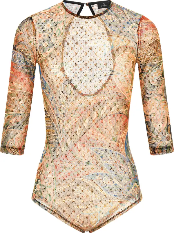 Multicolor Polyamide Bodysuit